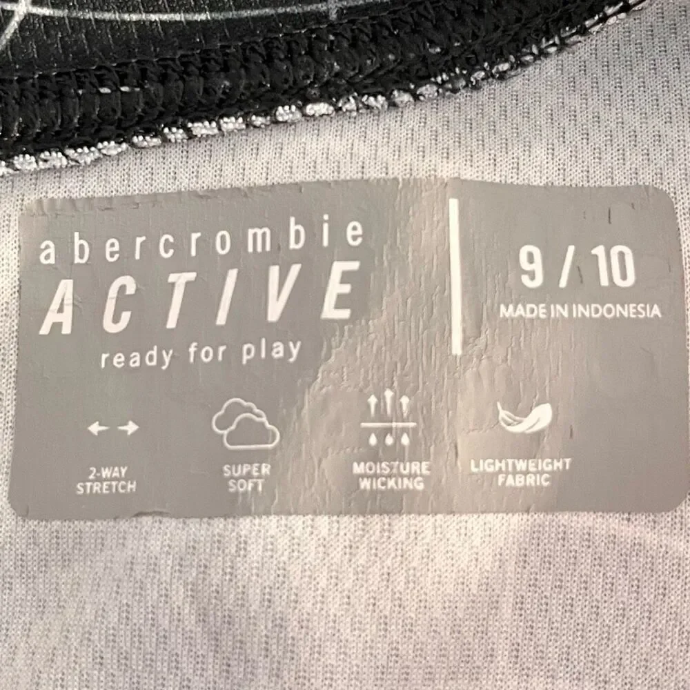 Abercrombie Active Black And White Tank Top   Kids Size 9/10